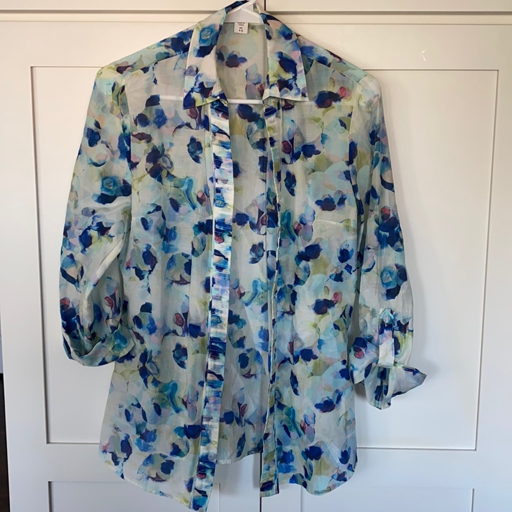 Coldwater Creek Pastel Button Down